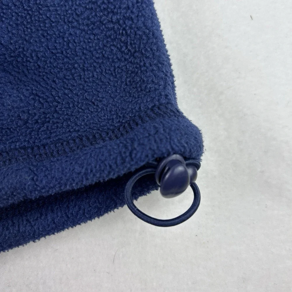 Vineyard Vines Men's Blue Full Zip Fleece Vest Stand-Up Collar L Pockets Outdoor